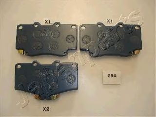 Тормозные колодки JAPANPARTS PA-254AF