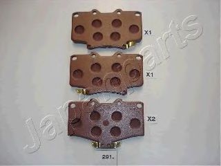 Тормозные колодки JAPANPARTS PA-291AF