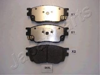 Тормозные колодки JAPANPARTS PA-305AF