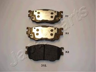 Тормозные колодки JAPANPARTS PA-318AF
