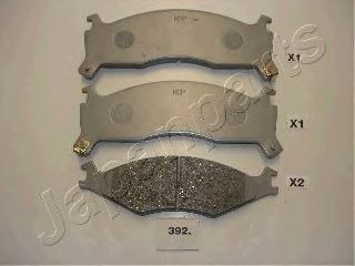 Тормозные колодки JAPANPARTS PA-392AF