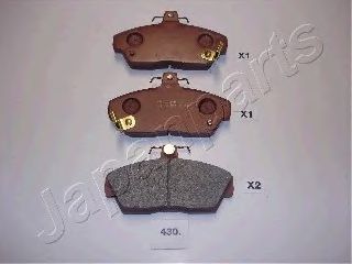 Тормозные колодки JAPANPARTS PA-430AF