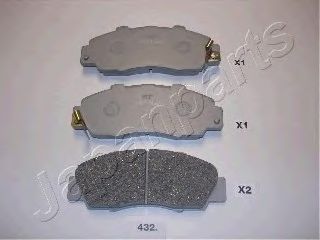 Гальмівні колодки JAPANPARTS PA-432AF