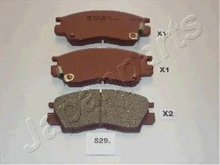 Тормозные колодки JAPANPARTS PA-529AF