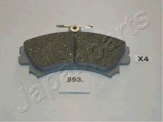 Тормозные колодки JAPANPARTS PA-593AF