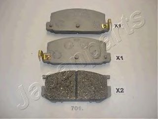 Тормозные колодки JAPANPARTS PA-701AF