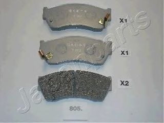 Тормозные колодки JAPANPARTS PA-805AF