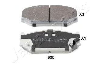 Тормозные колодки JAPANPARTS PA-820AF