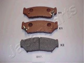 Тормозные колодки JAPANPARTS PA-897AF
