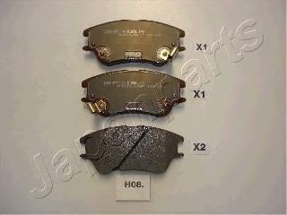 Тормозные колодки JAPANPARTS PA-H08AF