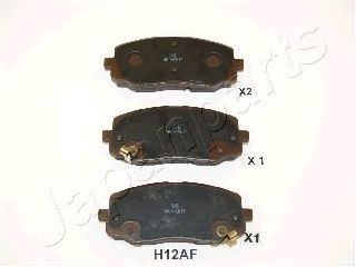 Тормозные колодки JAPANPARTS PA-H12AF