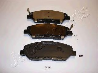 Тормозные колодки JAPANPARTS PA-H14AF