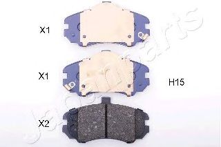 Тормозные колодки JAPANPARTS PA-H15AF