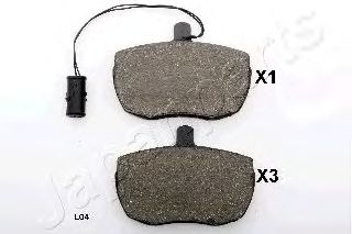 Тормозные колодки JAPANPARTS PA-L04AF