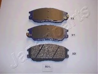Тормозные колодки JAPANPARTS PA-S01AF