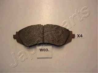 Тормозные колодки JAPANPARTS PA-W03AF