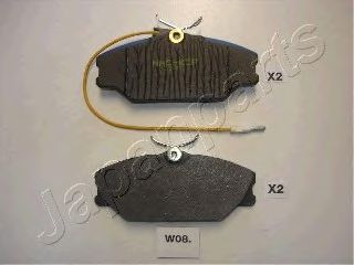 Тормозные колодки JAPANPARTS PA-W08AF