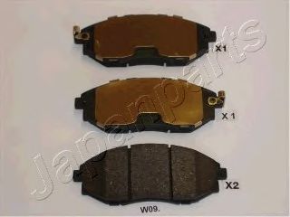 Тормозные колодки JAPANPARTS PA-W09AF
