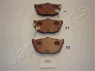 Тормозные колодки JAPANPARTS PP-123AF