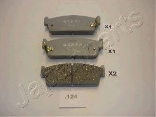 Тормозные колодки JAPANPARTS PP-124AF