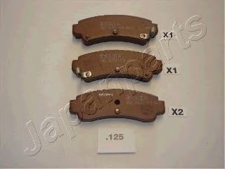 Тормозные колодки JAPANPARTS PP-125AF