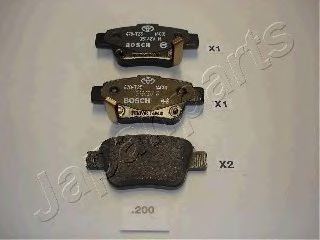 Тормозные колодки JAPANPARTS PP-200AF