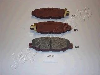 Тормозные колодки JAPANPARTS PP-212AF