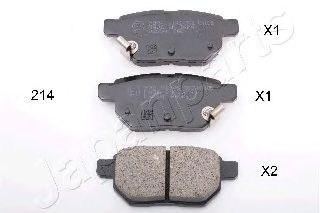 Тормозные колодки JAPANPARTS PP-214AF
