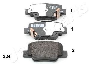 Тормозные колодки JAPANPARTS PP-224AF