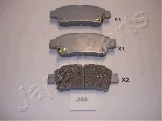 Тормозные колодки JAPANPARTS PP-258AF