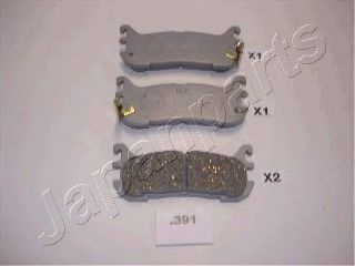 Тормозные колодки JAPANPARTS PP-391AF