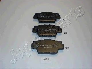 Тормозные колодки JAPANPARTS PP-499AF