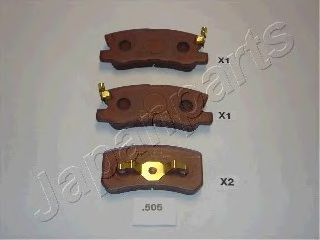 Тормозные колодки JAPANPARTS PP-505AF