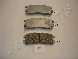 Тормозные колодки JAPANPARTS PP-594AF