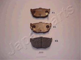 Тормозные колодки JAPANPARTS PP-595AF