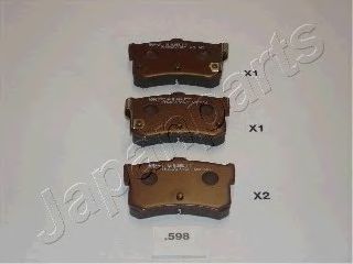 Тормозные колодки JAPANPARTS PP-598AF