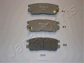Тормозные колодки JAPANPARTS PP-599AF