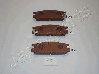 Тормозные колодки JAPANPARTS PP-701AF