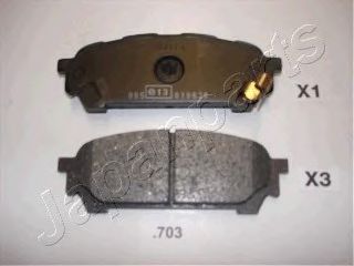 Тормозные колодки JAPANPARTS PP-703AF