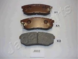 Тормозные колодки JAPANPARTS PP-H02AF
