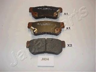 Тормозные колодки JAPANPARTS PP-H04AF