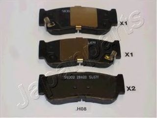 Тормозные колодки JAPANPARTS PP-H08AF