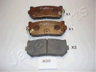 Тормозные колодки JAPANPARTS PP-K00AF