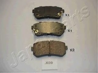 Тормозные колодки JAPANPARTS PP-K09AF