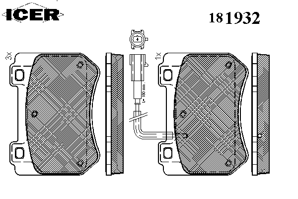 Тормозные колодки ICER 181932