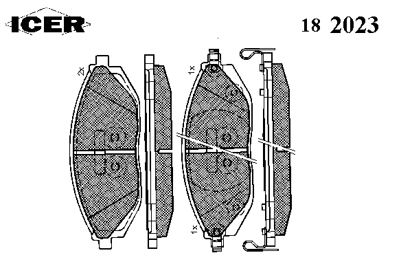 Тормозные колодки ICER 182023