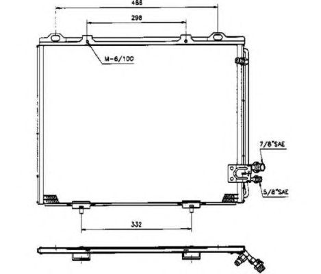 Радиатор кондиционера NRF 35228