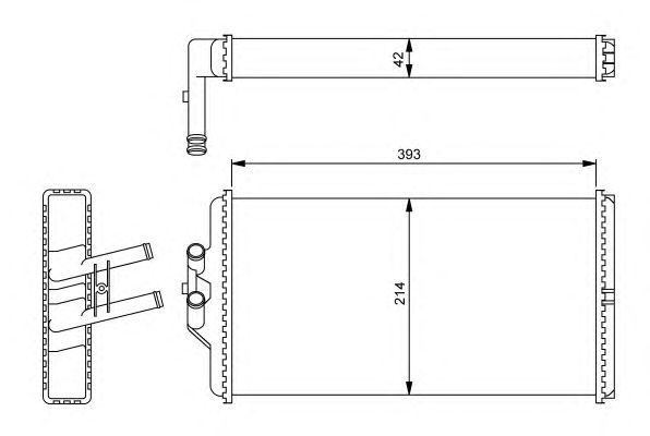 Радиатор отопителя NRF 54241
