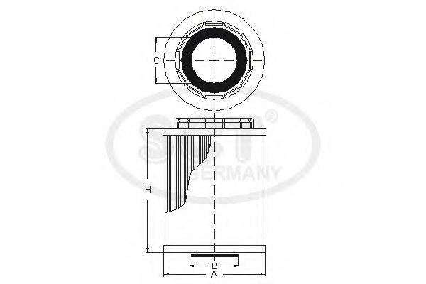 Фильтр масляный SCT SH 427 P