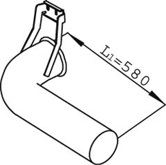 Труба выхлопного газа DINEX 68696